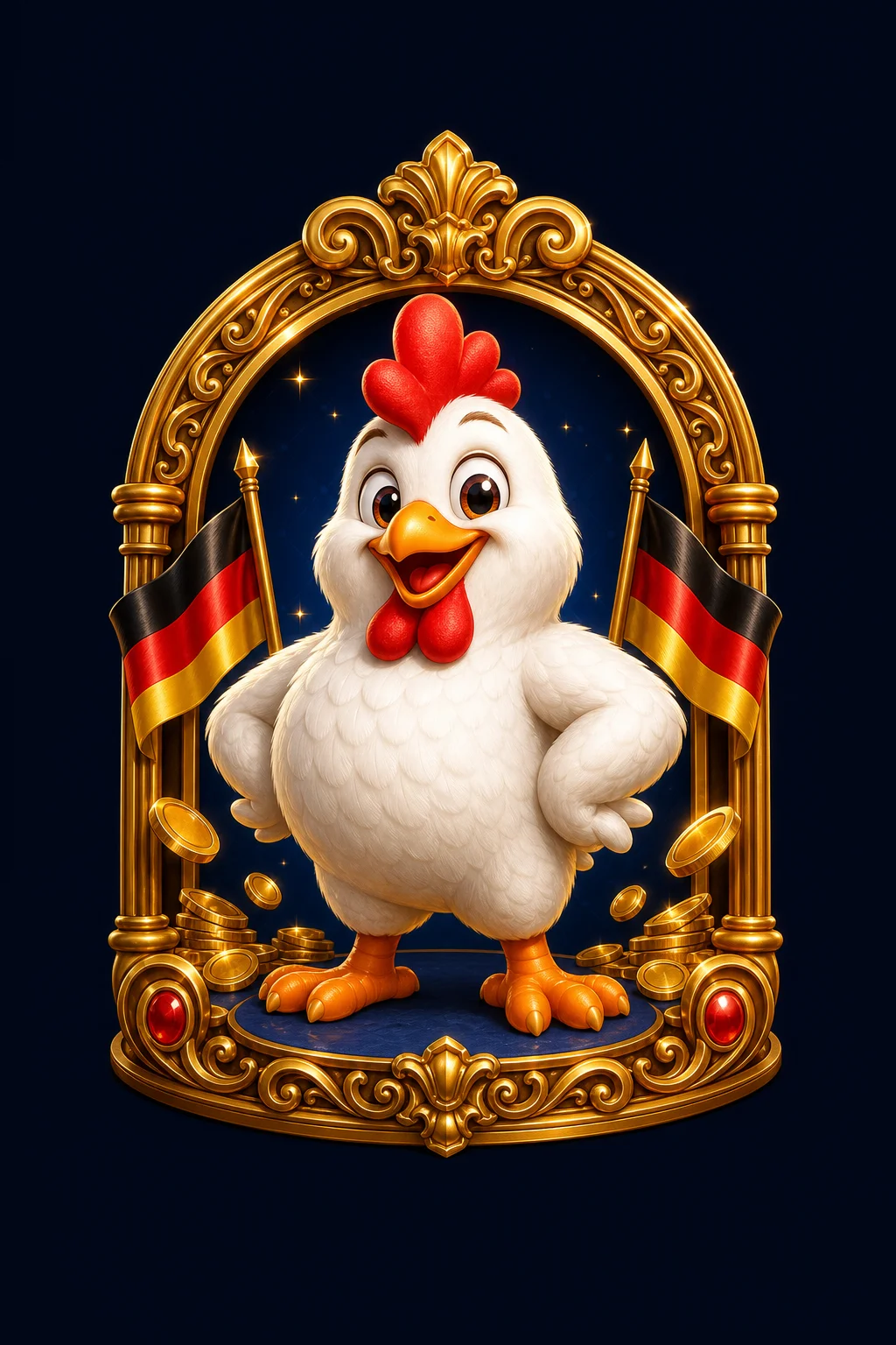 Chicken Road Spiel - Huhn überquert Strasse mit steigendem Multiplikator